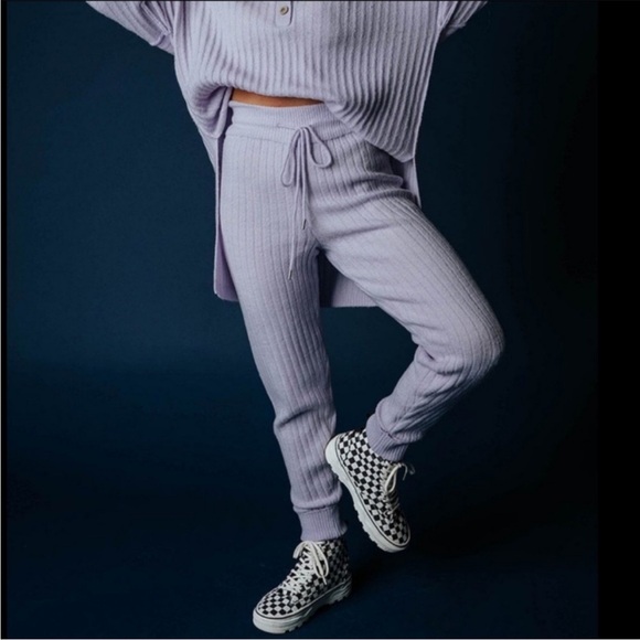 Free People Around The Clock Jogger in Lavender Intimately Free - Picture 3 of 13